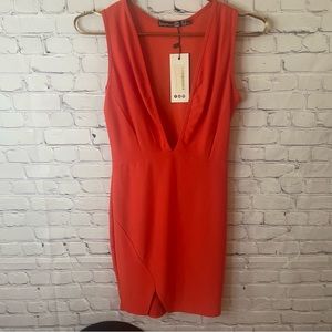 ✨Orange-Red boohoo Dress✨